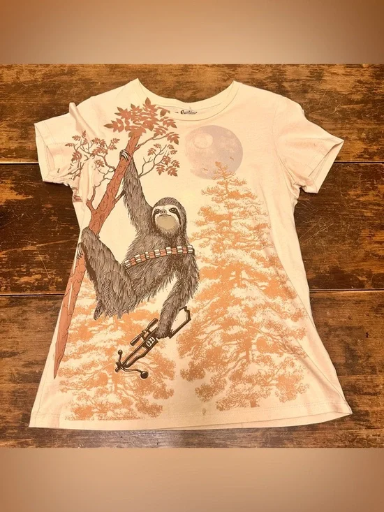 Threadless “Sloth Wars” Tee - Picture 1 of 6